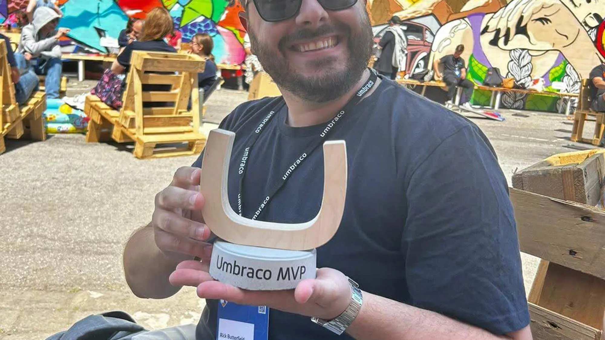 Me at Codegarden with my MVP award!