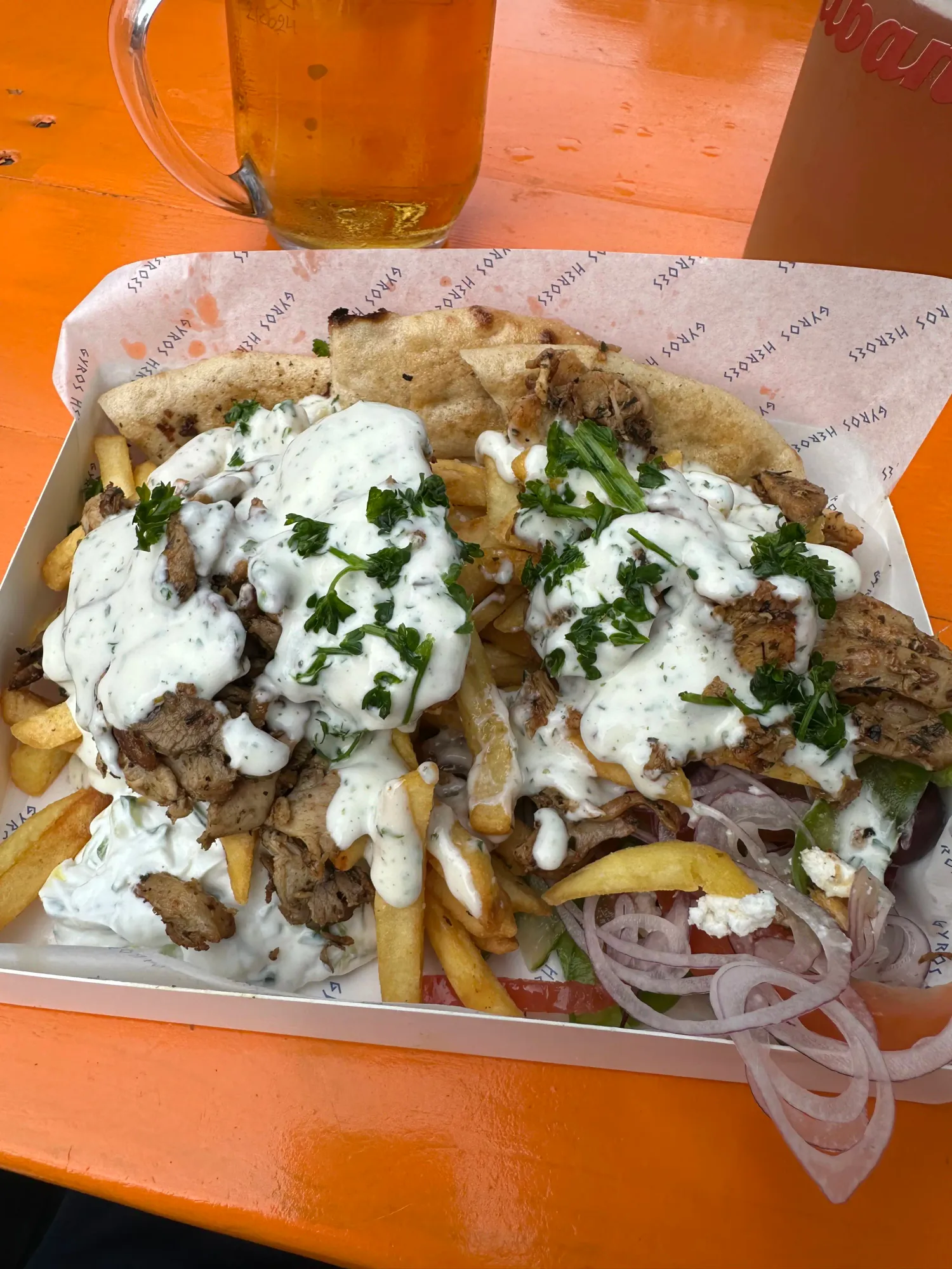 My mixed gyros platter