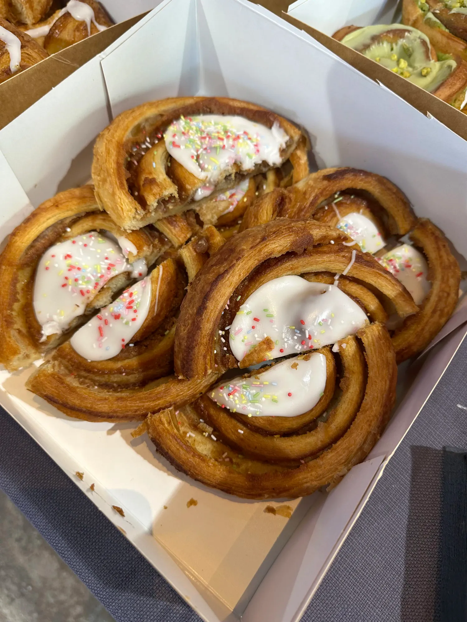 A box full of delicious kanelsnegle 🤤