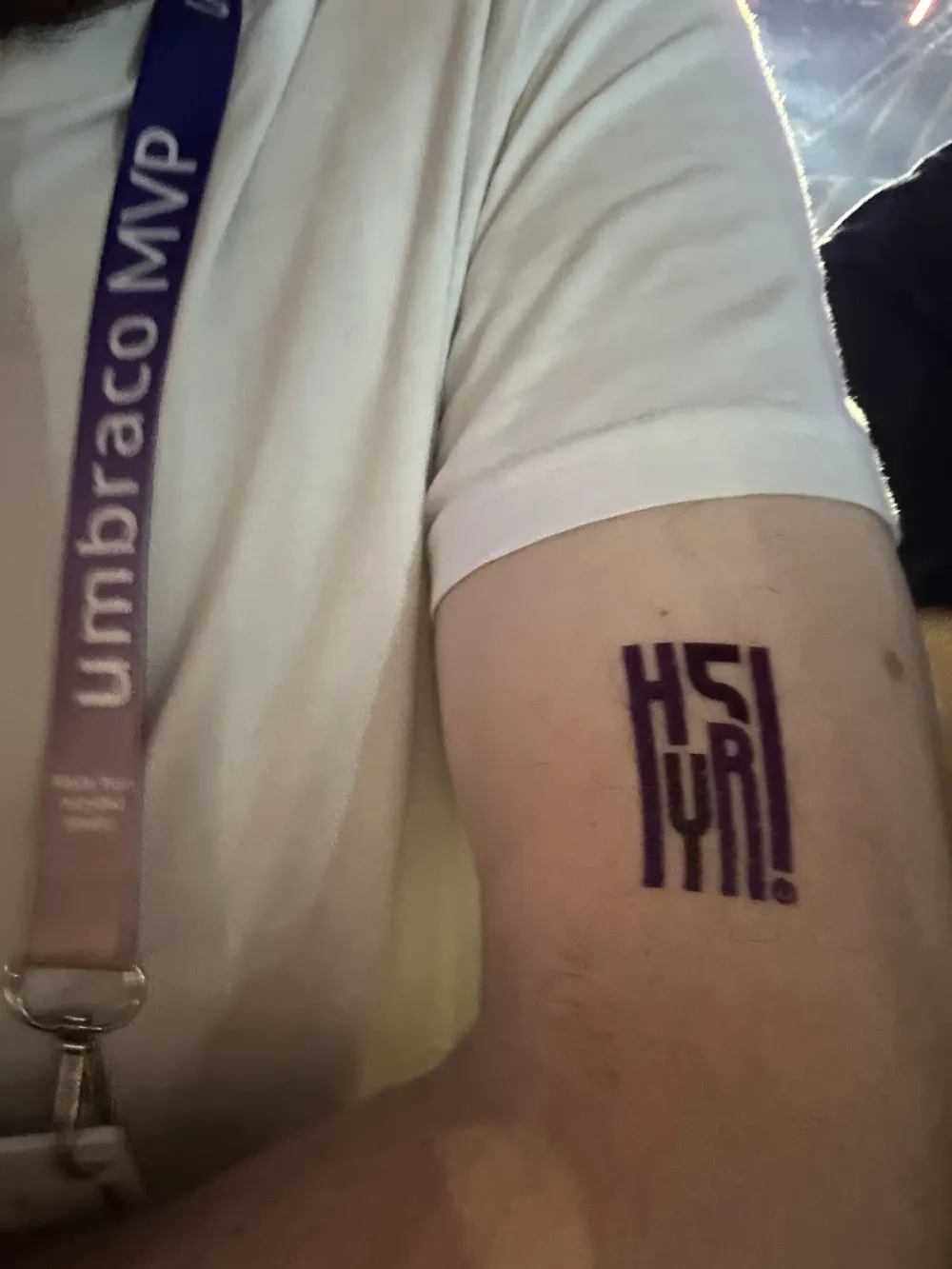My new (temporary) #h5yr tattoo